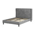 Amelia 4FT6 Bed - Dark Grey Fabric